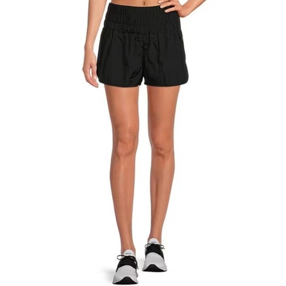 FP Movement The Way Home High Rise Pull-On Shorts Black Size M - Picture 1 of 7